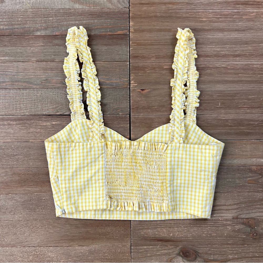 Zara Gingham Crop Top - Picture 7 of 10